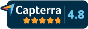 Capterra reviews badge for Prime AI, rated 4.8