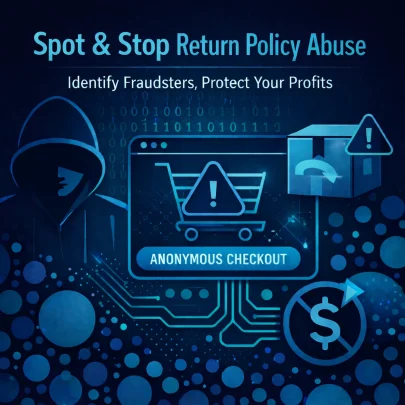 AI-powered return and refund abuse prevention software protecting ecommerce retailers from fraud and policy abuse at checkout